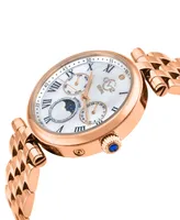 GV2 by Gevril Women's Florence Rose Gold Stainless Steel Watch 36mm
