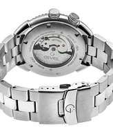 GV2 by Gevril Men's Squalo Silver-Tone Stainless Steel Watch 46mm