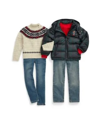 Polo Ralph Lauren Boys Girls Cold Weather Sibling Holiday Moments
