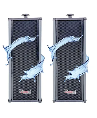 5 Core Wall Mount Enclosed Speaker Black - 200W Combined Pmpo and 20W Rms Speaker System