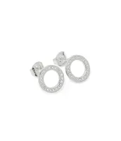 Art Deco Halo Studs Earrings