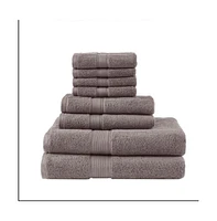 Home Outfitters 800GSM Cotton 8 Piece Bath Towel Set , Absorbent, Bathroom Spa Towel, Luxury