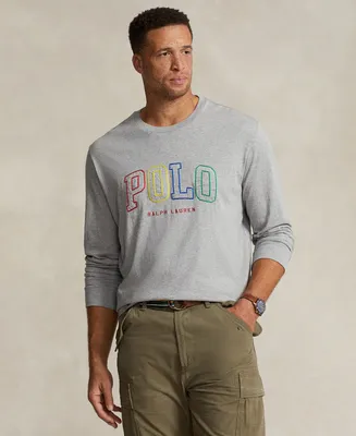Polo Ralph Lauren Men's Big & Tall Long-Sleeve Logo T-Shirt