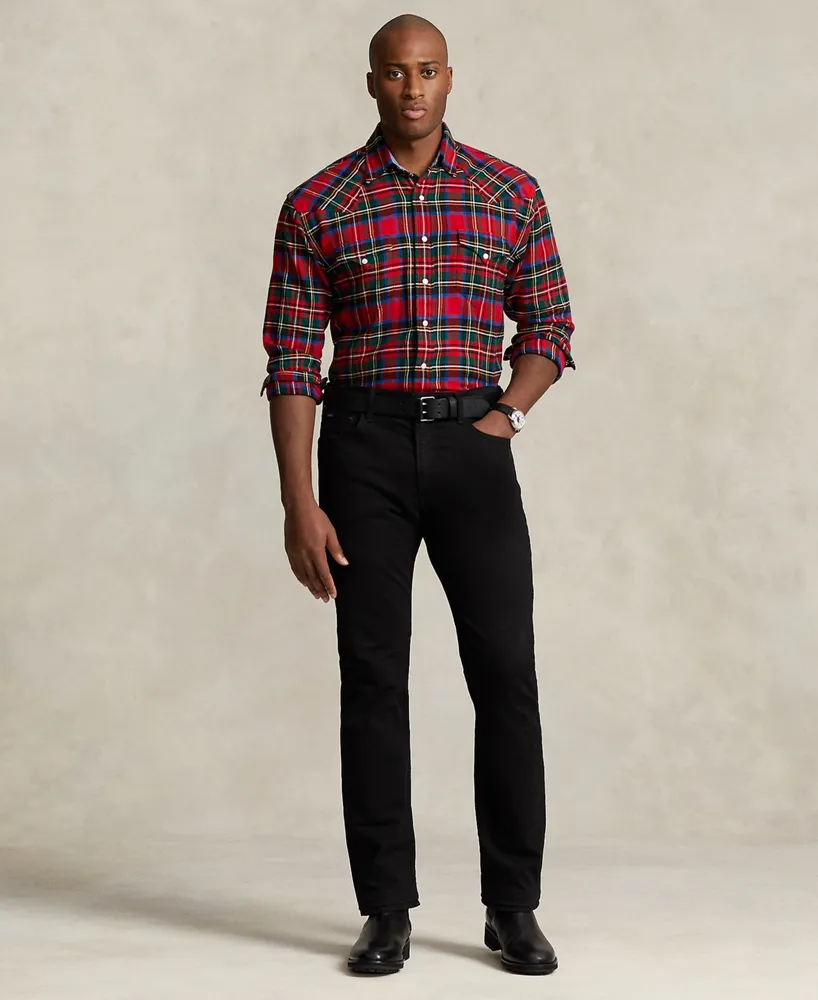 Polo Ralph Lauren Men's Big & Tall Plaid Twill Western Shirt