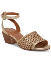 Lucky Brand Women's Modessa Woven Ankle-Strap Dress Sandals