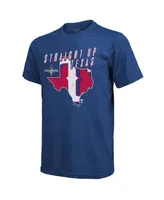 Men's Majestic Threads Royal Texas Rangers 2023 World Series Champions Local State of Mind Tri-Blend T-shirt