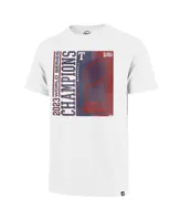 Men's '47 Brand White Texas Rangers 2023 World Series Champions Playoff Scrum T-shirt