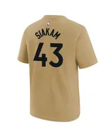 Big Boys Nike Pascal Siakam Gold Toronto Raptors 2023/24 City Edition Name and Number T-shirt