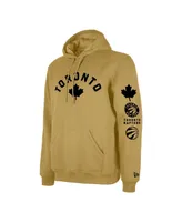 Men's New Era Tan Toronto Raptors 2023/24 City Edition Pullover Hoodie