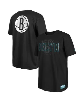 Men's New Era Black Brooklyn Nets 2023/24 City Edition Elite Pack T-shirt