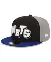 Men's New Era Black, Navy Brooklyn Nets 2023/24 City Edition 59FIFTY Fitted Hat