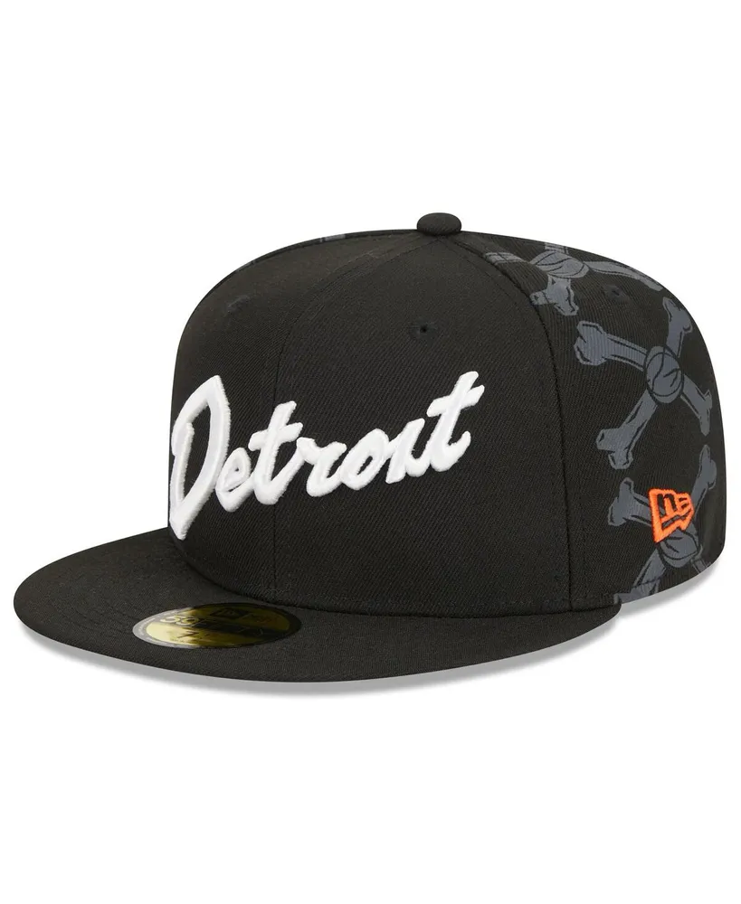 Men's New Era Black Detroit Pistons 2023/24 City Edition 59FIFTY Fitted Hat