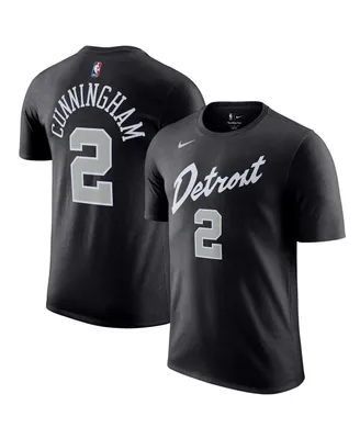 Men's Nike Cade Cunningham Black Detroit Pistons 2023/24 City Edition Name and Number T-shirt
