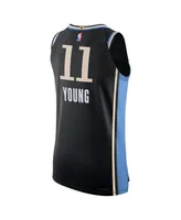 Men's Nike Trae Young Black Atlanta Hawks 2023/24 Authentic Jersey - City Edition