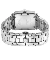 Gevril Women's Avenue of Americas Mini Swiss Quartz Silver-Tone Stainless Steel Bracelet Watch 32mm