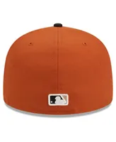Men's New Era Orange, Black Oakland Athletics 59FIFTY Fitted Hat
