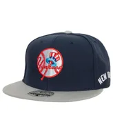 Men's Mitchell & Ness Navy, Gray New York Yankees Bases Loaded Fitted Hat