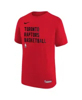 Big Boys Nike Red Toronto Raptors Essential Practice T-shirt