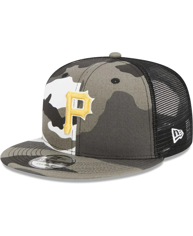 Men's New Era Camo Pittsburgh Pirates Urban Camo Trucker 9FIFTY Snapback Hat