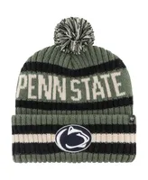 Men's '47 Brand Green Penn State Nittany Lions Oht Military-Inspired Appreciation Bering Cuffed Knit Hat with Pom