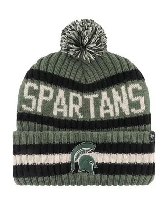 Men's '47 Brand Green Michigan State Spartans Oht Military-Inspired Appreciation Bering Cuffed Knit Hat with Pom