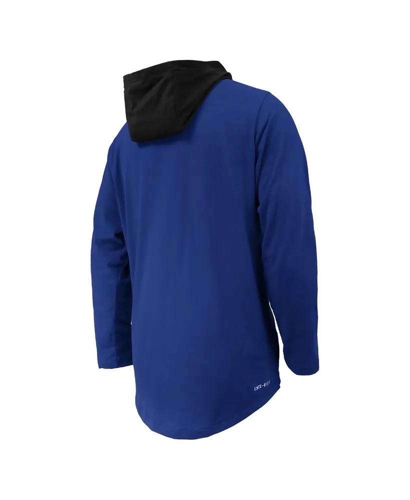 Big Boys Nike Royal Duke Blue Devils Sideline Performance Long Sleeve Hoodie T-shirt