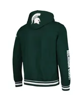 Men's Pro Standard Green Michigan State Spartans Classic Stacked Logo Pullover Hoodie