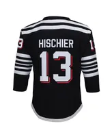 Big Boys Nico Hischier Black New Jersey Devils 2021/22 Alternate Replica Player