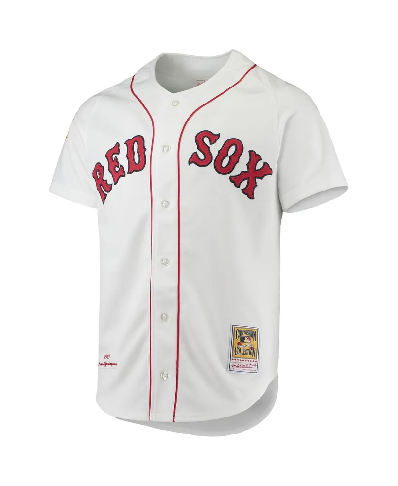 Men's Mitchell & Ness Nomar Garciaparra White Boston Red Sox 1997 Cooperstown Collection Authentic Jersey