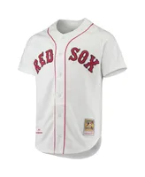 Men's Mitchell & Ness Nomar Garciaparra White Boston Red Sox 1997 Cooperstown Collection Authentic Jersey