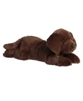 Aurora Large Max Chocolate Lab Grand Flopsie Adorable Plush Toy Brown 16.5"