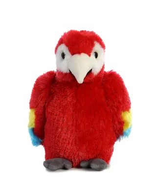 Aurora Small Scarlet Macaw Mini Flopsie Adorable Plush Toy Red 8"