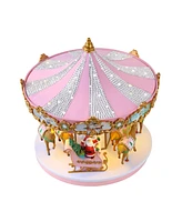 12" Animated Musical Crystal Carousel