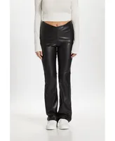 Julianne Bartolotta Women's Faux Leather Cinched Pants