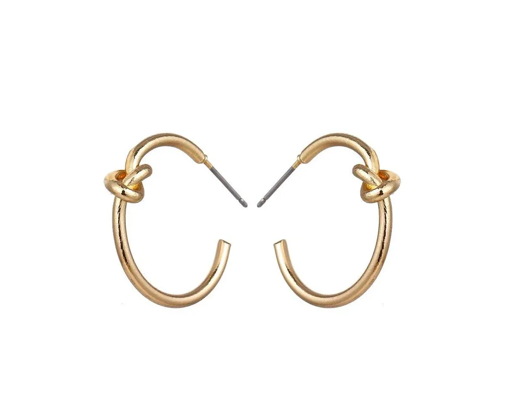 Knot Hoop Earrings