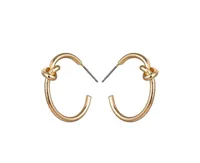 Knot Hoop Earrings