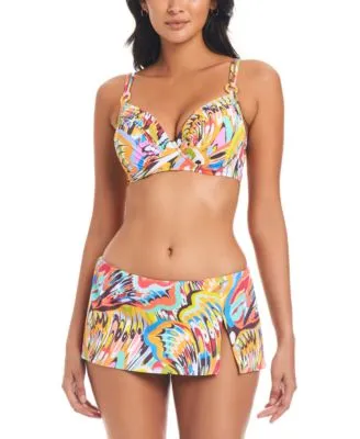 Bleu Rod Beattie Break The Mold Bikini Top Swim Skirt