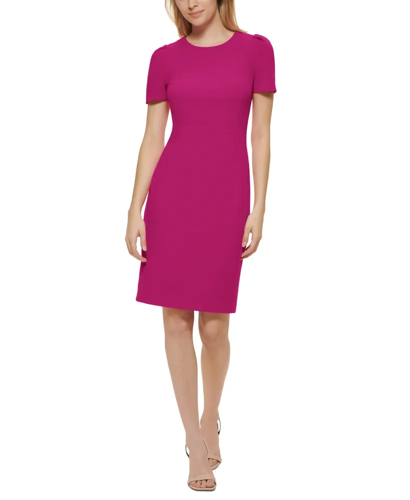 Calvin Klein Tulip-Sleeve Sheath Dress - Macy's