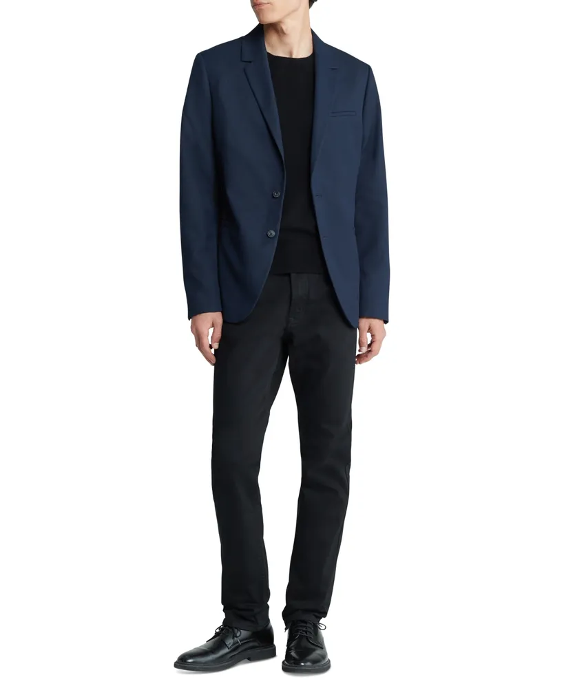 Calvin Klein Men's Sky Captain Slim-Fit Refined Twill Blazer