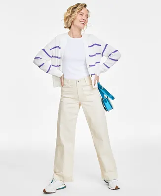 On 34th Women's Patch-Pocket Wide-Leg Pants, Created for Macy's