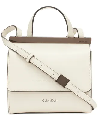 Calvin Klein Coral Flap Crossbody with Adjustable Strap