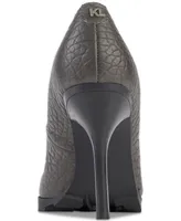 Karl Lagerfeld Paris Madelyn Slip On Pointed Toe Lug Sole Pumps