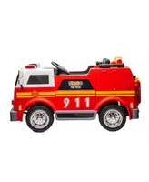 Freddo Fire Truck 24 Volt 2-Seater Ride-on with Led Lights, Water Shooter, Parental Control