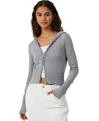 Cotton On Women's Everfine Fitted Zip Hoodie Sweater