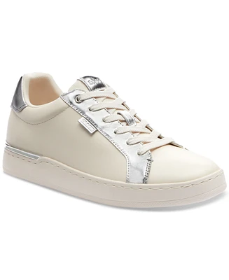 Coach Women's Lowline Lace Up Low Top Signature Sneakers