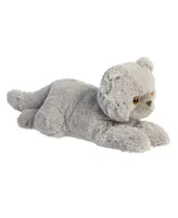 Aurora Medium Scotty Cat Flopsie Adorable Plush Toy Gray 12"