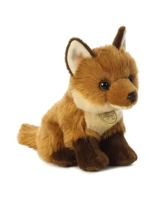 Aurora Small Fox Kit Miyoni Tots Adorable Plush Toy Brown 9"