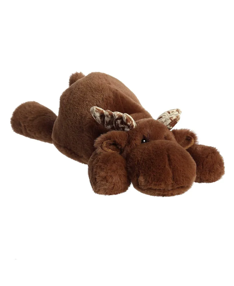 Aurora Large Snoozles Moose Snoozles Laid-back Plush Toy Brown 18"