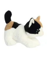 Aurora Small Calico Cat Eco Nation Eco-Friendly Plush Toy White 8.5"