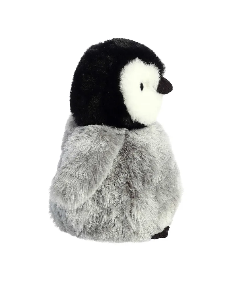 Aurora Small Pippy Penguin Holiday Festive Plush Toy Gray 6"